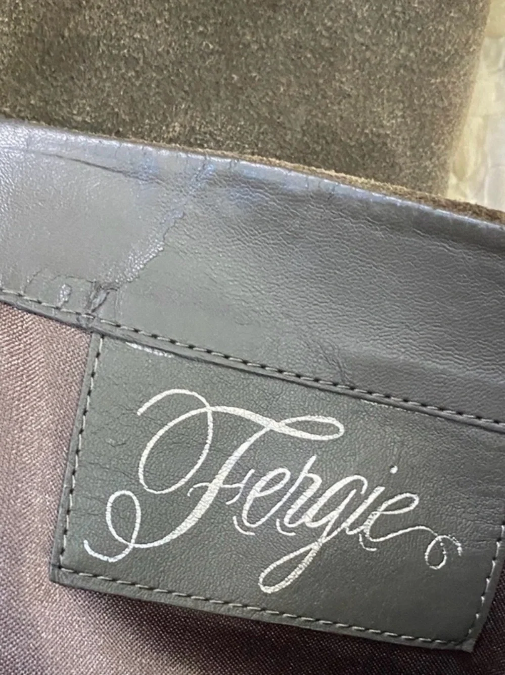 Fallen Wedge Suede boots by Fergie Size 7 1/2